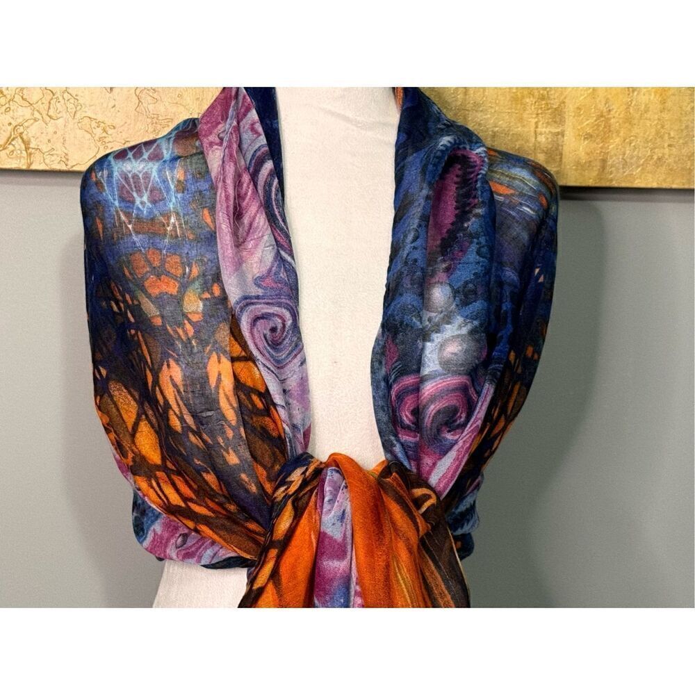 Torino Abstract Scarf - Picture 7 of 13
